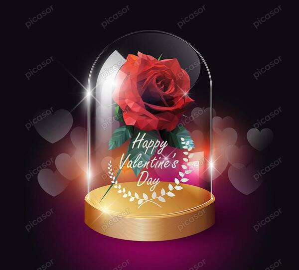 عکس قلب و گل برای تصویر زمینه