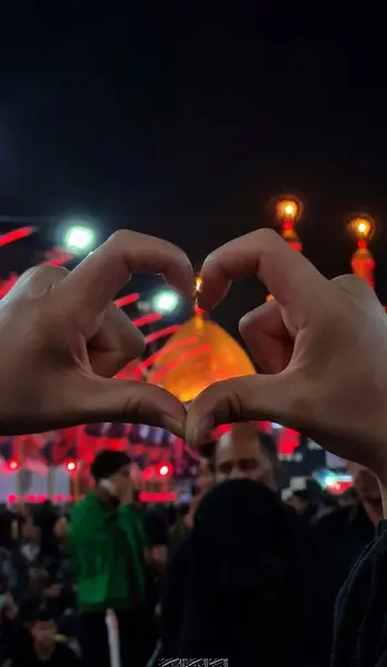 عکس قلب حرم امام حسین