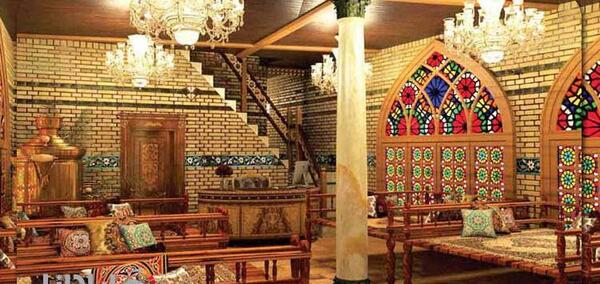عکس قهوه خانه سنتی قلیان