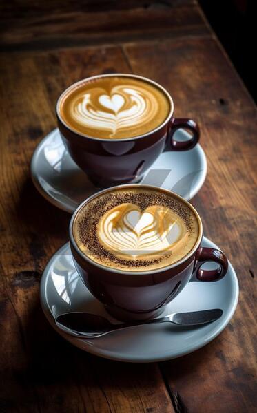 عکس قهوه در کافه برای استوری