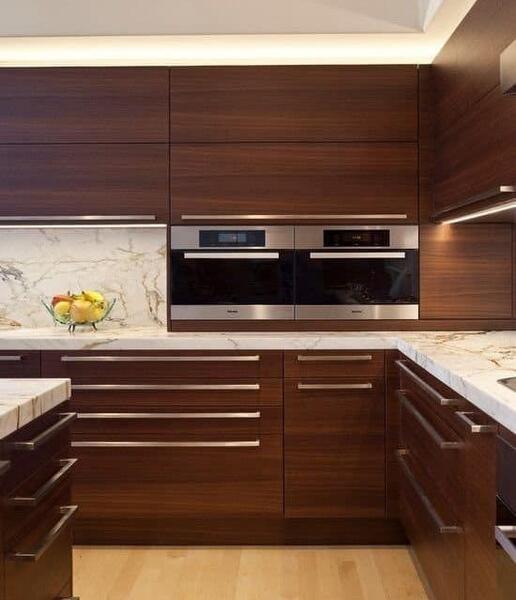 عکس کابینت قهوه ای روشن