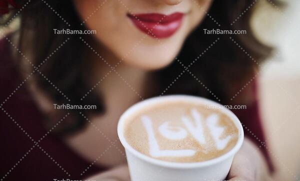 عکس قهوه دست دختر