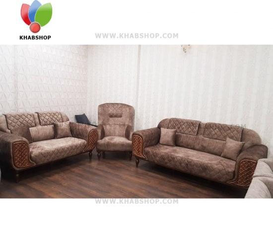 عکس مبل راحتی قهوه ای