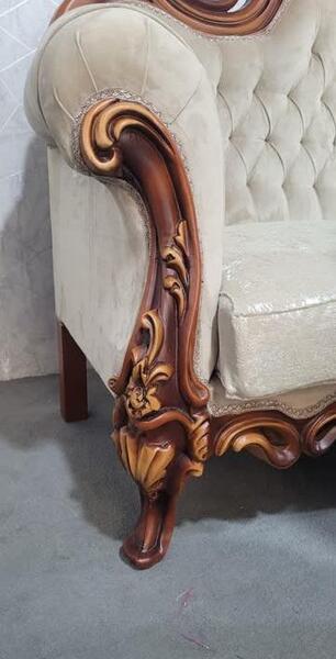 عکس مبل سلطنتی چوب قهوه ای