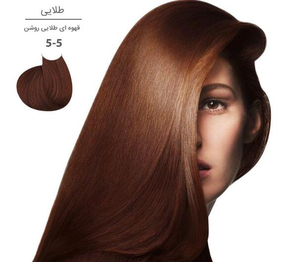 عکس رنگ موی قهوه ای روشن