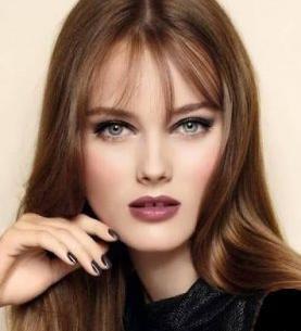 عکس رنگ موی قهوه ای مسی روشن