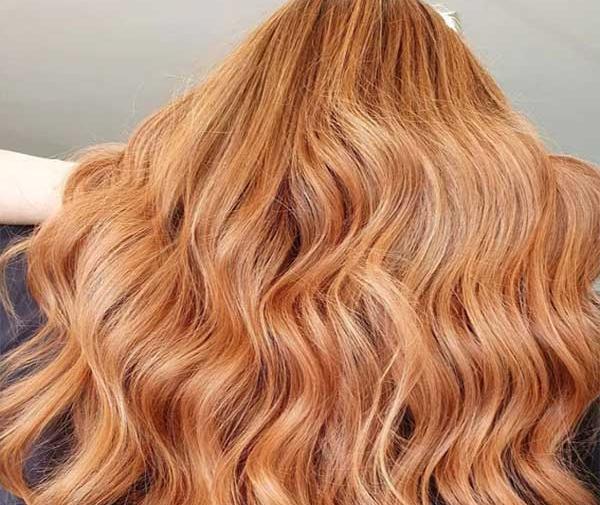 عکس رنگ موی قهوه ای مسی روشن