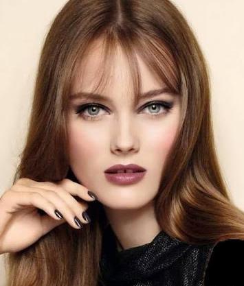 عکس رنگ موی قهوه ای طلایی