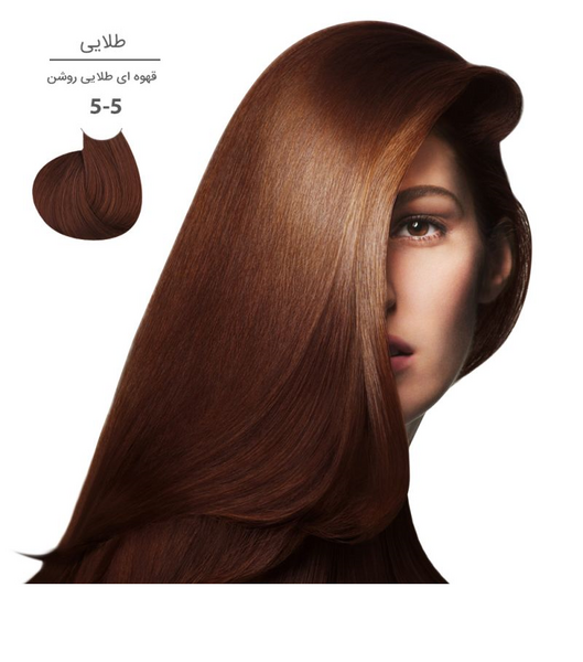 عکس رنگ موی قهوه ای طلایی