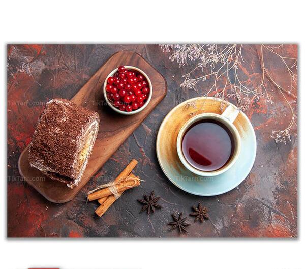 عکس فنجان قهوه و کیک