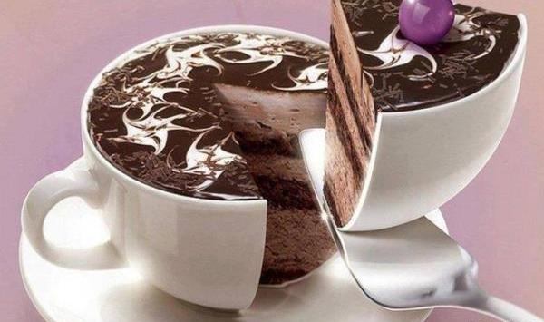 عکس فنجان قهوه و کیک