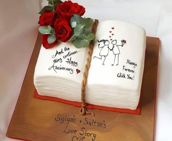 عکس کیک تولد عاشقانه برای همسرم