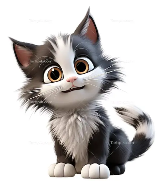 عکس کارتونی گربه سیاه