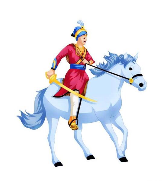 عکس کارتونی اسب سواری