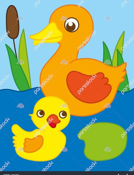 عکس نقاشی کارتونی اردک