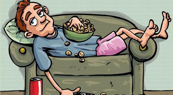 عکس کارتونی آدم تنبل