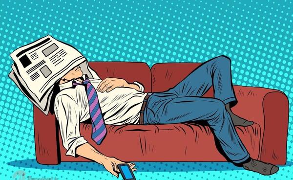 عکس کارتونی آدم تنبل