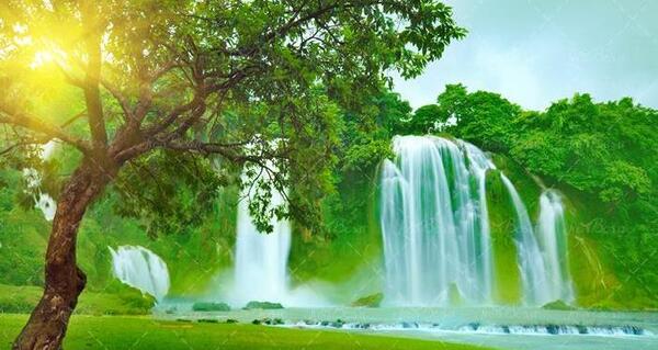 عکس منظره آبشار