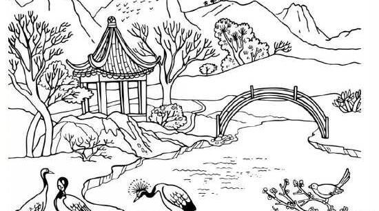عکس منظره برای نقاشی کودکان