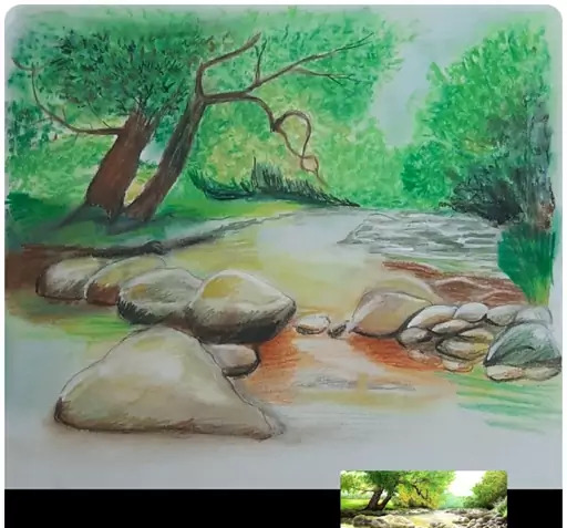 عکس نقاشی منظره خوشگل
