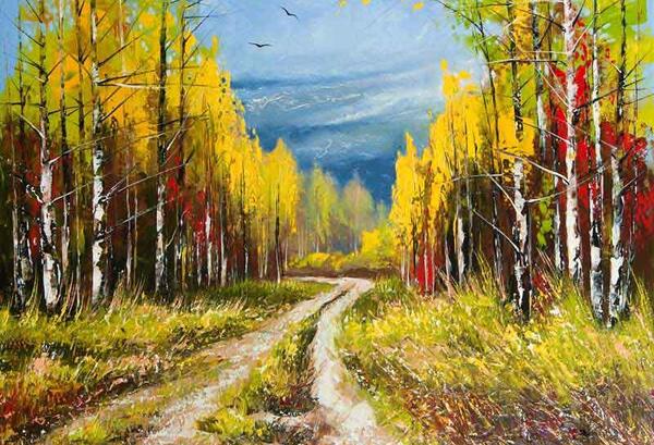 عکس نقاشی منظره خوشگل