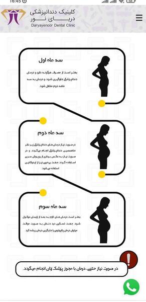 گرفتن عکس دندان در ماه اول بارداری نی نی سایت