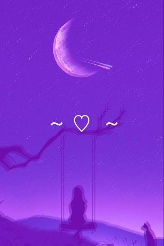 عکس ماه بنفش برای پس زمینه