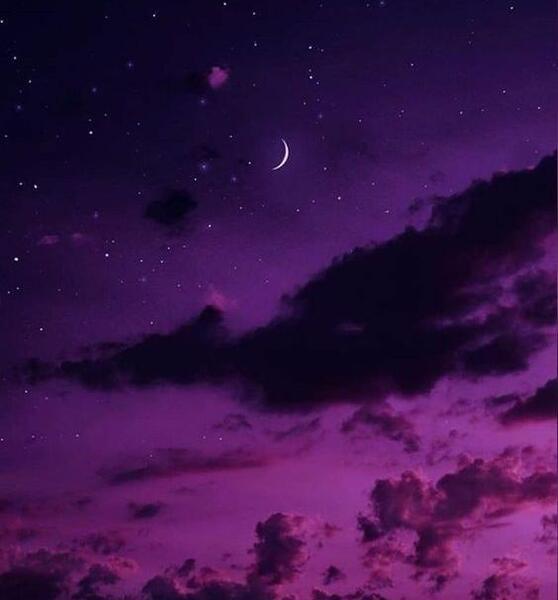 عکس ماه بنفش کیوت