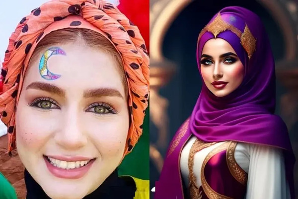 دیو عکس ماه پیشونی واقعی