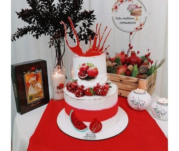 عکس کیک شب یلدای بچه گانه