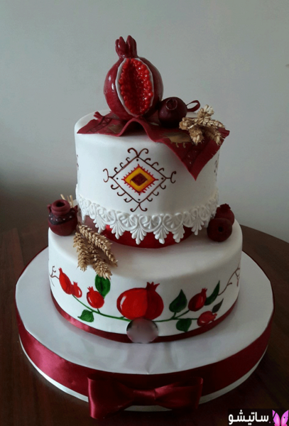 عکس کیک شب یلدای بچه گانه