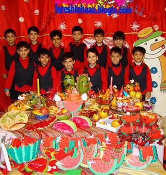 عکس یلدای مهد کودک