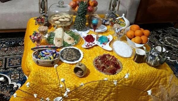 عکس سفره یلدای سنتی