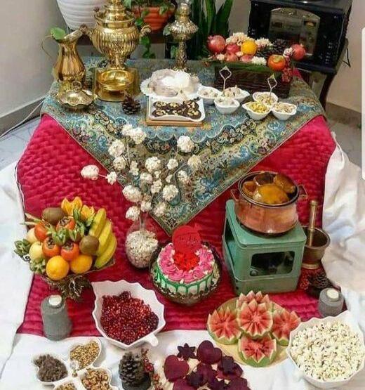 عکس سفره یلدای سنتی
