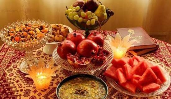 عکس سفره یلدای ساده