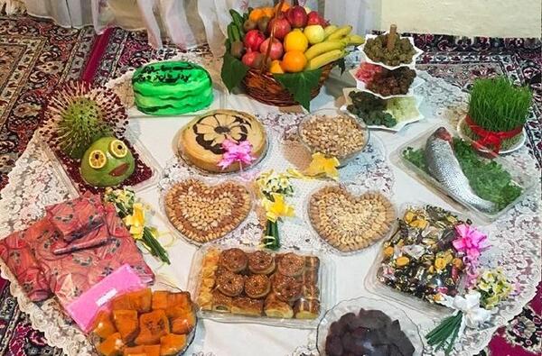 عکس سفره شب یلدای ساده