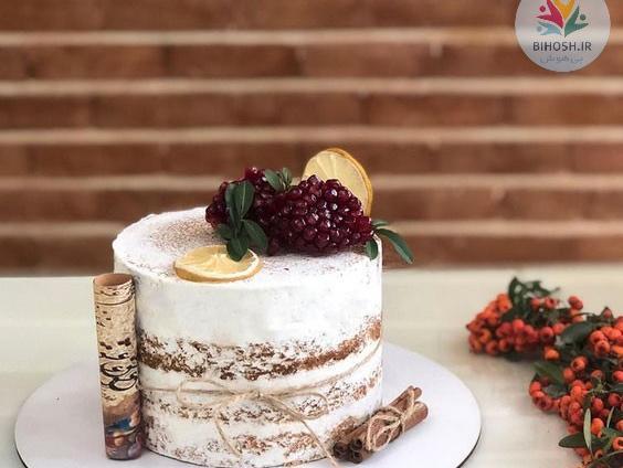 عکس کیک شب یلدای ساده
