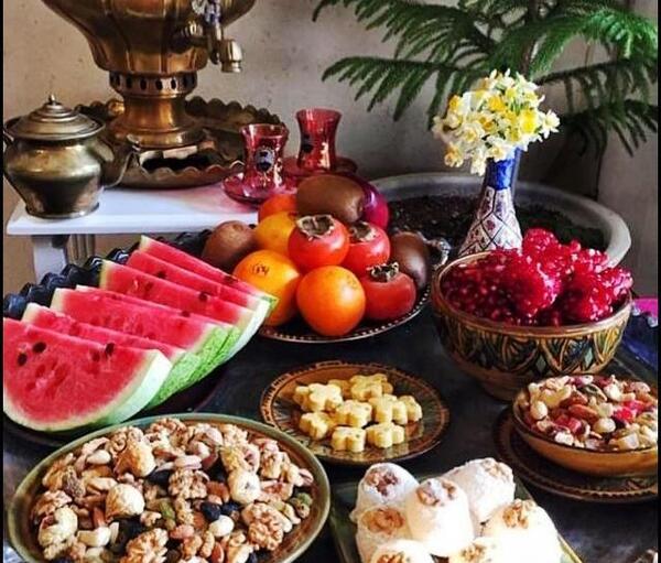 عکس سفره های یلدایی