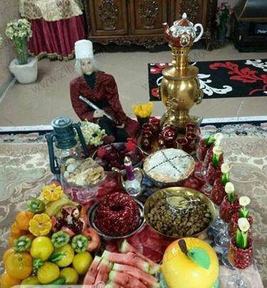 عکس سفره شب یلدایی