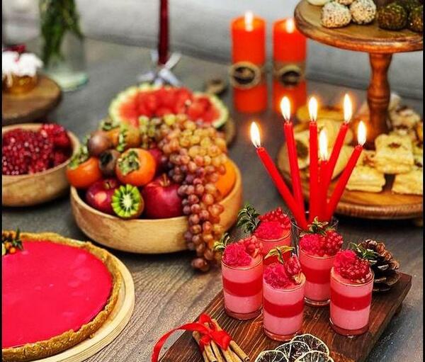 عکس سفره شب یلدایی