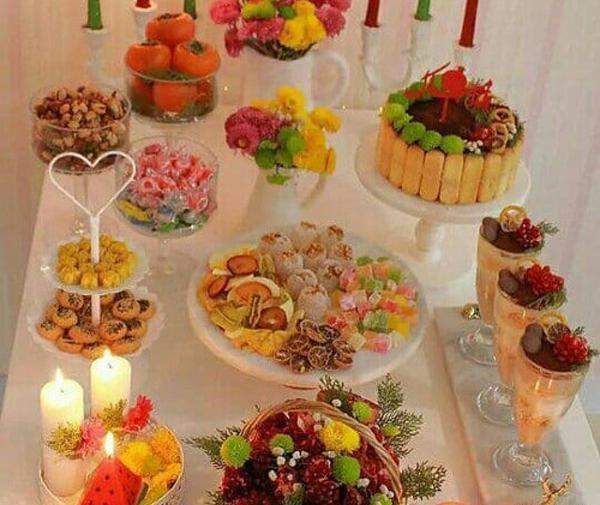عکس سفره شب یلدایی