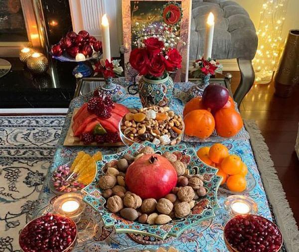 عکس سفره شب یلدایی