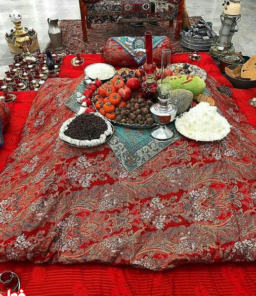 عکس سفره شب یلدایی