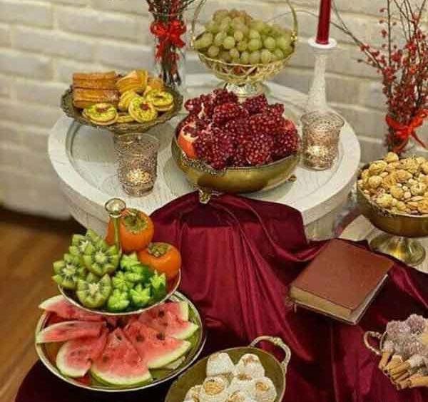 عکس سفره یلدایی شیک