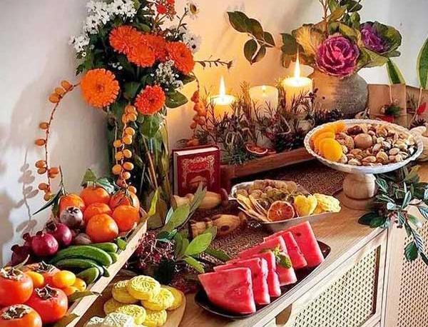 عکس سفره یلدایی شیک