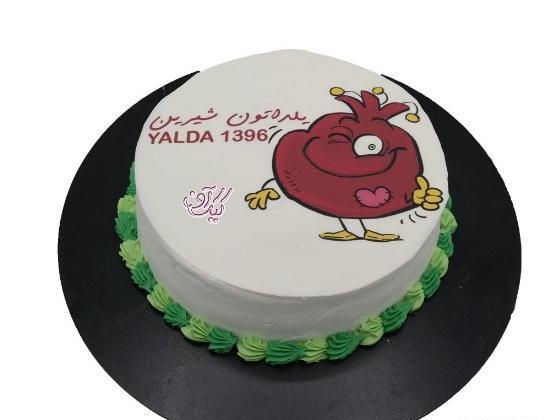 عکس کیک یلدایی ساده