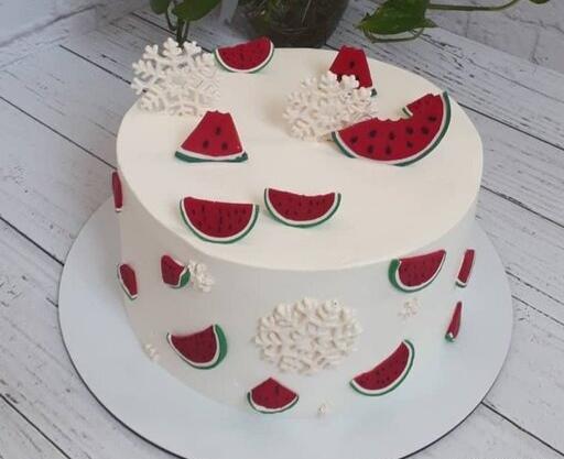 عکس کیک یلدایی ساده