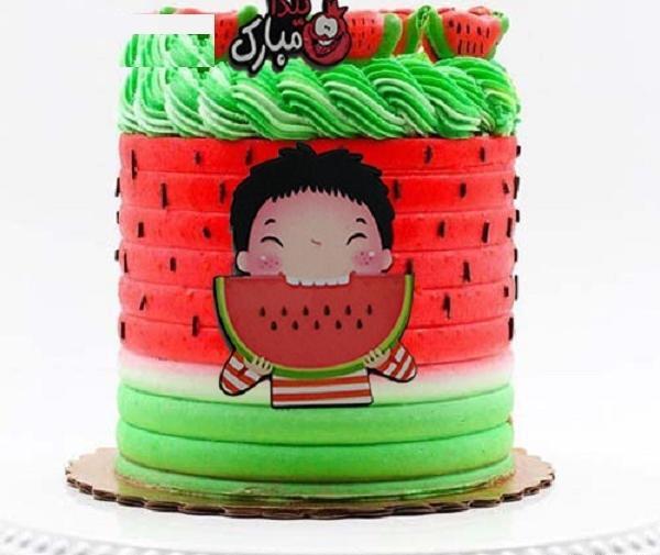 عکس کیک یلدایی ساده