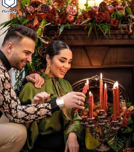 ایده عکس یلدایی سه نفره