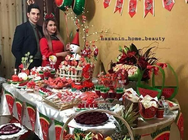 یلدایی نامزدی ژست عکس دونفره شب یلدا